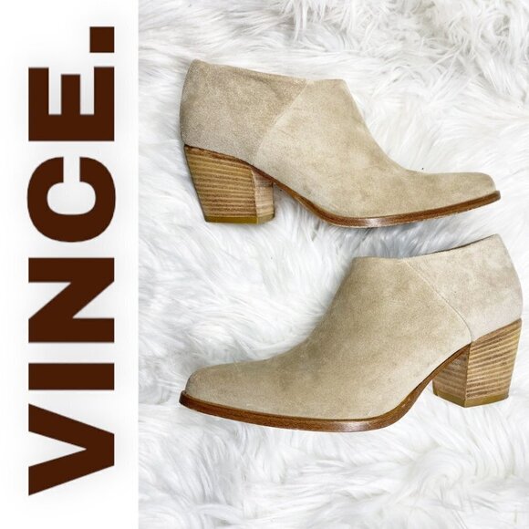VINCE Hamilton Bootie In Coco Suede, Size 6.5 US/36.5 EU - Picture 5 of 10